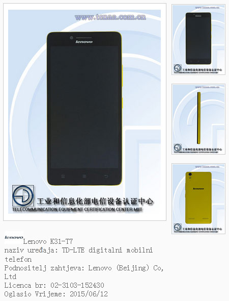 Lenovo Lemon K3 Full Netcom
